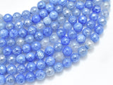 Mystic Coated Fire Agate- Blue, 8mm Faceted-BeadBeyond