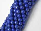 Lapis Blue Turquoise Howlite, 8mm (7.8mm)-Gems: Round & Faceted-BeadBeyond