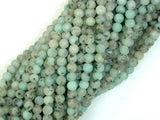 Matte Sesame Jasper Beads, Kiwi Jasper, 4mm (4.5mm) Round Beads-Gems: Round & Faceted-BeadBeyond