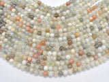 Peach / Gray / White Mixed Moonstone, 6mm Round Beads-Gems: Round & Faceted-BeadBeyond