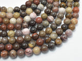 Petrified Wood, 8mm (8.5mm) Round-Gems: Round & Faceted-BeadBeyond