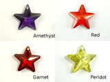 CZ beads,16x16mm Faceted Star-Cubic Zirconia-BeadBeyond