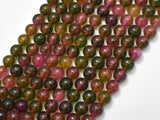 Jade - Watermelon Tourmaline Color, 8mm, Round-BeadBeyond