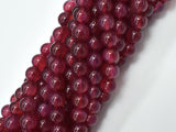 Fuchsia Agate Beads, 8mm Round Beads-BeadBeyond