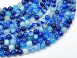 Banded Agate Beads, Striped Agate, 6mm (6.3mm)-Gems: Round & Faceted-BeadBeyond