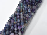 Fluorite Beads, Rainbow Fluorite, 6mm, Round-BeadBeyond