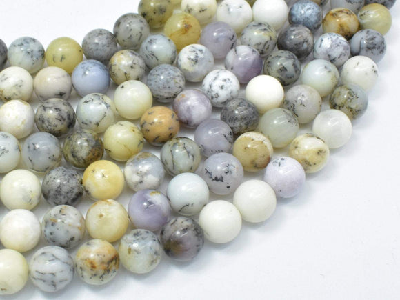 Dendritic Opal, Moss Opal, 10mm (10.5mm) Round-Gems: Round & Faceted-BeadBeyond