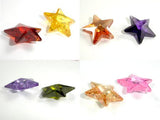 CZ beads,16x16mm Faceted Star-Cubic Zirconia-BeadBeyond