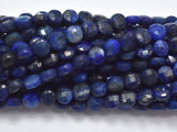 Lapis Lazuli, 4mm Faceted Coin-Gems:Oval,Rectangle,Coin-BeadBeyond