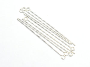 10pcs 925 Sterling Silver Eye Pin 40mm-BeadBeyond