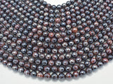 Mystic Coated Red Tiger Eye, 8mm Faceted Round, AB Coated-Gems: Round & Faceted-BeadBeyond