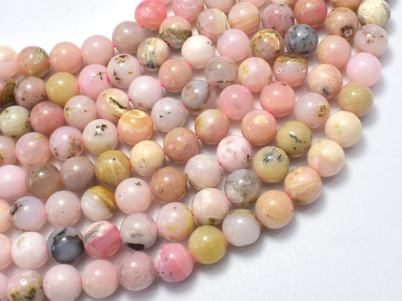 Pink Opal, 8mm Round Beads-BeadBeyond
