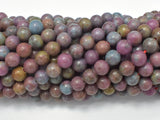 Ruby in Kyanite, Ruby Apatite, 6mm (6.5mm) Round-Gems: Round & Faceted-BeadBeyond