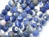 Matte Sodalite Beads, 10mm (10.5mm) Round Beads-Gems: Round & Faceted-BeadBeyond