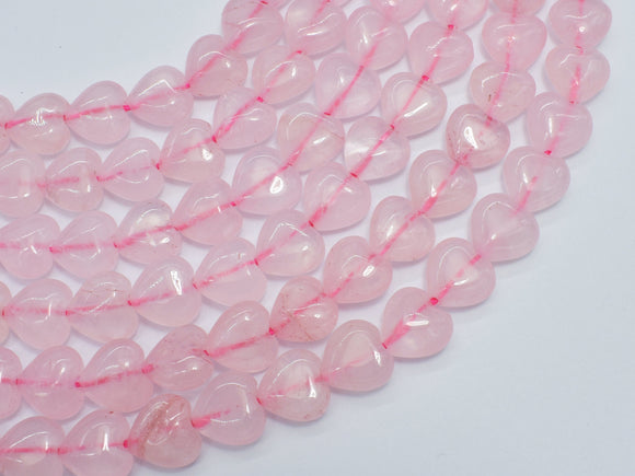 Rose Quartz 10mm Heart Beads, 15 Inch-BeadBeyond