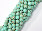 Shell Turquoise Howlite-Green, 8mm (8.5mm)-BeadBeyond