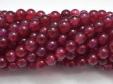 Fuchsia Agate Beads, 8mm Round Beads-BeadBeyond