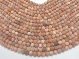 Matte Sunstone Beads, Round, 6mm-Gems: Round & Faceted-BeadBeyond