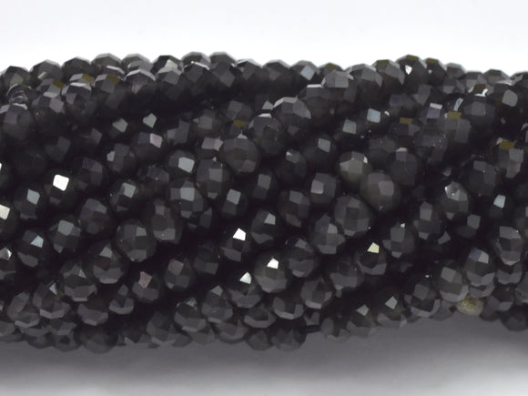 Rainbow Obsidian Beads, 2x2.8mm Micro Faceted Rondelle-Gems:Assorted Shape-BeadBeyond