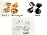 CZ beads,10x12mm Faceted Wedged Drop-Cubic Zirconia-BeadBeyond