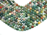 Indian Agate, 12mm Faceted Round-Gems: Round & Faceted-BeadBeyond