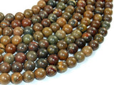 Wealth Stone Jasper Beads, 10mm (9.5mm) Round Beads-Gems: Round & Faceted-BeadBeyond