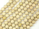 White Fossil Jasper Beads, 8mm (8.5mm) Round Beads-Gems: Round & Faceted-BeadBeyond