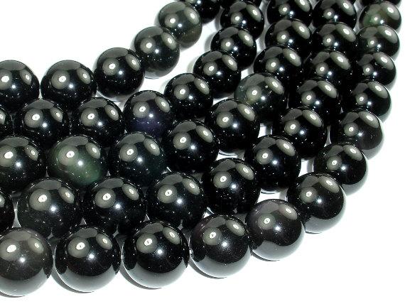 Rainbow Obsidian Beads, 16mm Round Beads-Gems: Round & Faceted-BeadBeyond