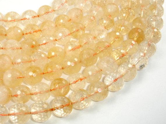 Genuine Citrine Beads, 12mm Faceted Round Beads-Gems: Round & Faceted-BeadBeyond