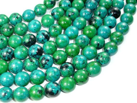 Chrysocolla, 14mm Round Beads-Gems: Round & Faceted-BeadBeyond