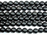 Matte Black Stone, 16mm Round Beads-Gems: Round & Faceted-BeadBeyond