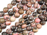 Rhodonite, 12mm Round Beads-Gems: Round & Faceted-BeadBeyond