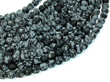 Matte Snowflake Obsidian, 6mm, Round Beads-Gems: Round & Faceted-BeadBeyond