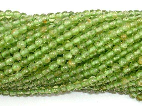 Peridot Beads, 3mm Round Beads-Gems: Round & Faceted-BeadBeyond