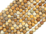 Matte Picture Jasper Beads Round, 6mm-Gems: Round & Faceted-BeadBeyond