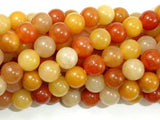 Genuine Old Yellow Jade Beads, Round, 8mm-Gems: Round & Faceted-BeadBeyond