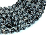 Snowflake Obsidian Beads, 12mm Round Beads-Gems: Round & Faceted-BeadBeyond