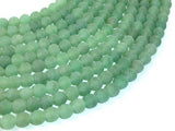 Matte Green Aventurine Beads, 6mm Round Beads-Gems: Round & Faceted-BeadBeyond