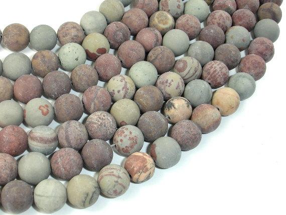 Matte Artistic Jasper, Chohua Jasper, 10mm Round Beads-Gems: Round & Faceted-BeadBeyond