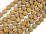 Matte Wood Jasper Beads, 10mm, Round Beads-Gems: Round & Faceted-BeadBeyond