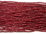 Ruby Jade Beads, 4mm Faceted Round Beads-Gems: Round & Faceted-BeadBeyond