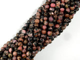 Rhodonite Beads, 4mm Round Beads-Gems: Round & Faceted-BeadBeyond