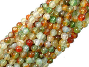 Agate Beads, 6mm Round Beads-Agate: Round & Faceted-BeadBeyond