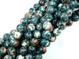 Rain Flower Stone, Gray, 10mm Round Beads-Gems: Round & Faceted-BeadBeyond