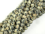 Matte Dalmation Jasper Beads, 6mm Round Beads-Gems: Round & Faceted-BeadBeyond