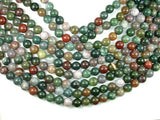 Indian Agate Beads, Fancy Jasper Beads, 12mm-Gems: Round & Faceted-BeadBeyond