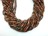 Orange River Jasper, 4mm Round Beads-Gems: Round & Faceted-BeadBeyond