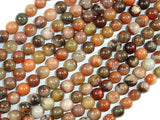 Orange River Jasper, 6mm Round Beads-Gems: Round & Faceted-BeadBeyond