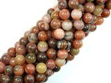 Orange River Jasper, 8mm Round Beads-Gems: Round & Faceted-BeadBeyond