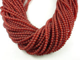 Matte Carnelian Beads, 4mm Round Beads-Gems: Round & Faceted-BeadBeyond